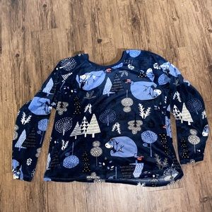 fuzzy eeyore pajama shirt